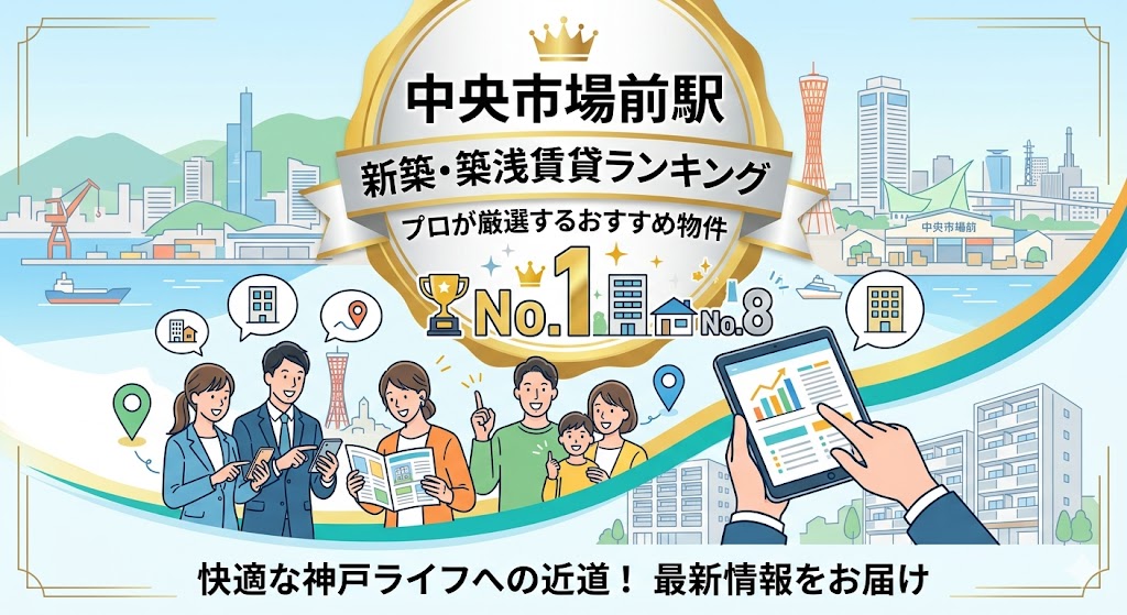 中央市場前駅の新築・築浅賃貸ランキング！プロが厳選するおすすめ快適物件ベスト8